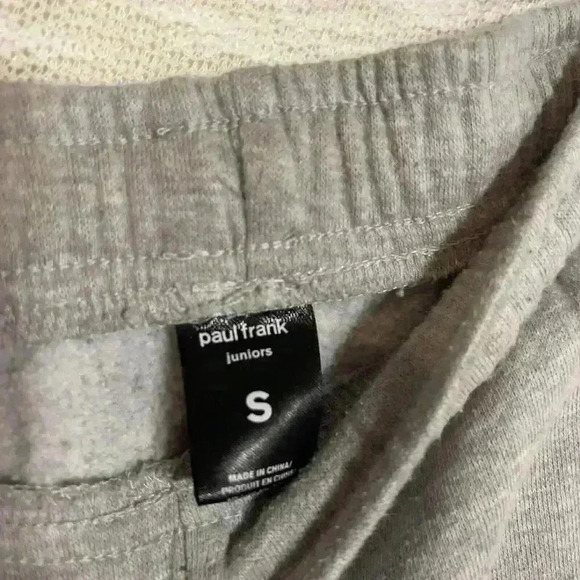 Paul Frank Y2K Embroidered Monkey Logo Gray Shorts Size Small Juniors - Picture 5 of 5